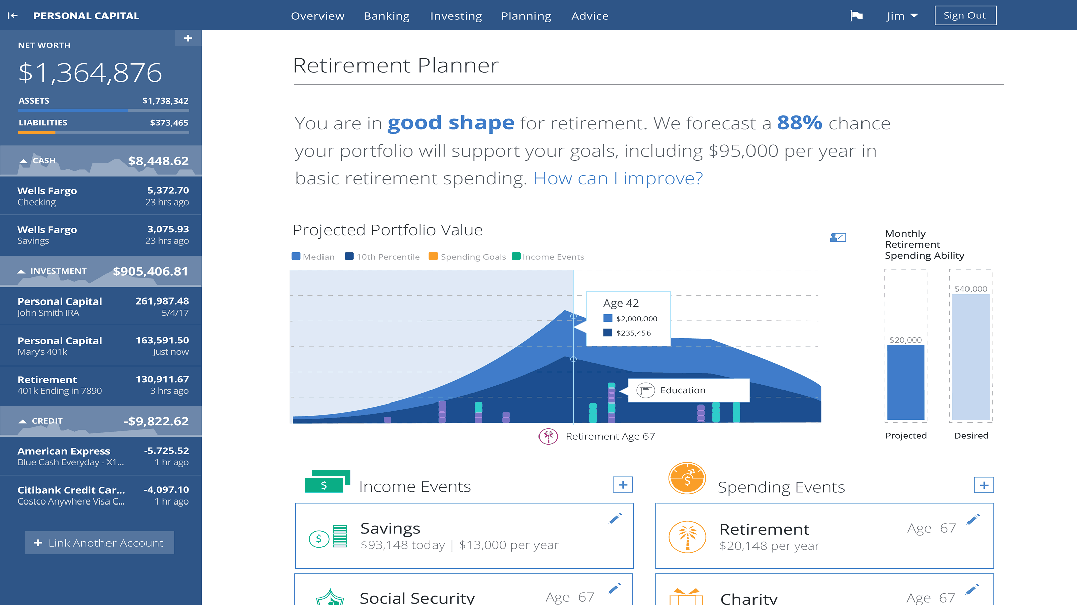 personal capital savings planner